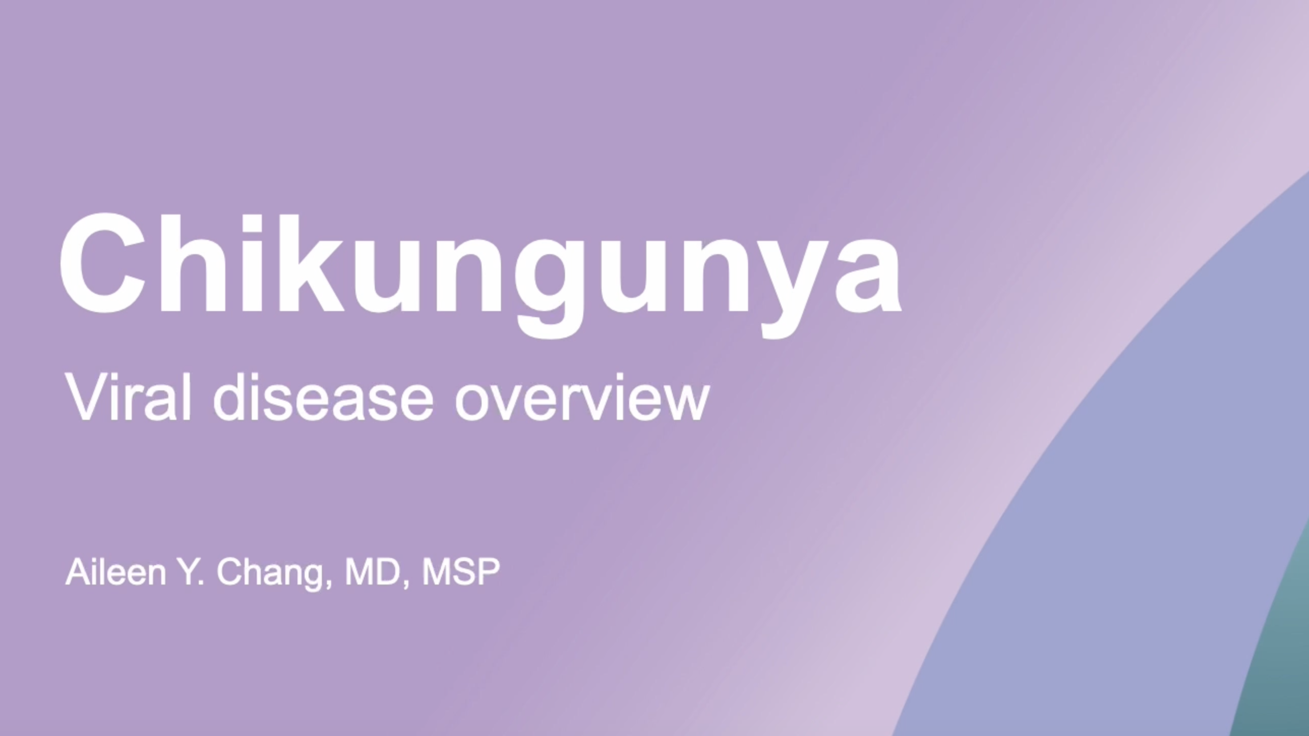 chikungunya viral disease overview video